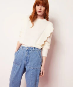 Jeans Im Karottenschnitt BLAU -Damen mode Geschaft 654017322 c