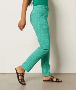 Hose Im Zigarettenschnitt GRÜN -Damen mode Geschaft 654017746 6