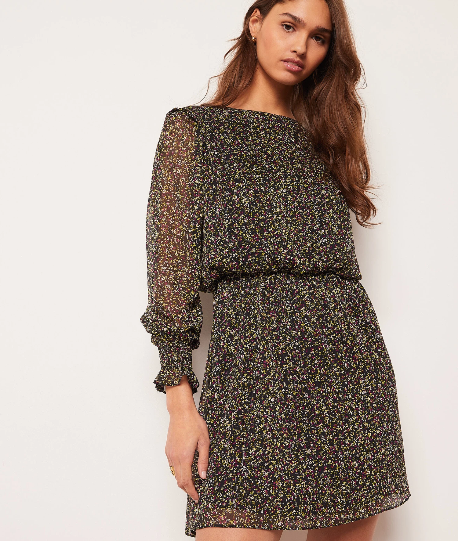 Kleid Mit Print SCHWARZ 3 Kleid Mit Print SCHWARZ