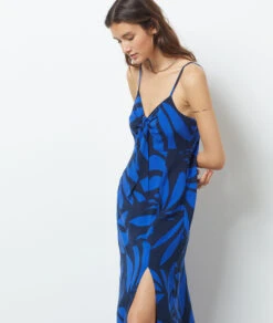 Langes Kleid Mit Print MARINEBLAU 11 Langes Kleid Mit Print MARINEBLAU -Damen mode Geschaft 654019837 c