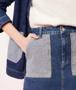 Schmaler Jeansrock BLAU -Damen mode Geschaft 654022434 b