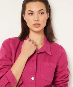 Jeanskleid Zum Binden FUCHSIA 10 Jeanskleid Zum Binden FUCHSIA -Damen mode Geschaft 654024472 b