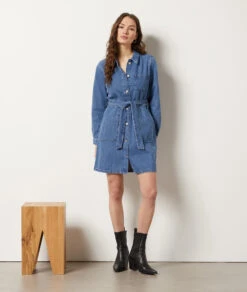 Jeanskleid BLAU -Damen mode Geschaft 654024622 6