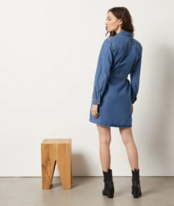 Jeanskleid BLAU -Damen mode Geschaft 654024622 a