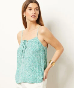 Top Mit Trägern BLAU GRÜN 9 Top Mit Trägern BLAU GRÜN -Damen mode Geschaft 654025736 c