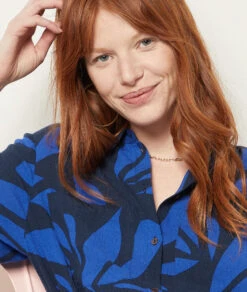 Langes Kleid Mit Bindegürtel MARINEBLAU -Damen mode Geschaft 654026537 b