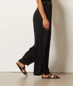 Hose Mit Weitem Schnitt SCHWARZ -Damen mode Geschaft 654027305 6