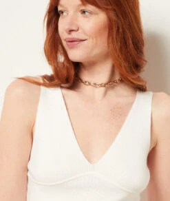 Top Mit Trägern ECRU