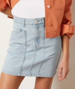 Jeansrock HIMMELBLAU 10 Jeansrock HIMMELBLAU -Damen mode Geschaft 654031620 b