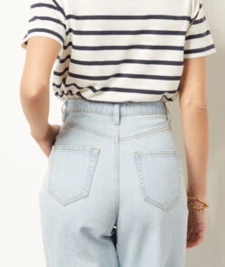 Karottenjeans, 100 % Baumwolle HIMMELBLAU -Damen mode Geschaft 654031820 b