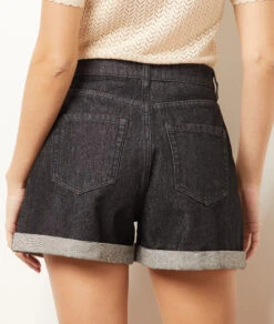 Jeansshorts, 100 % Baumwolle ANTHRAZIT -Damen mode Geschaft 654032104 b