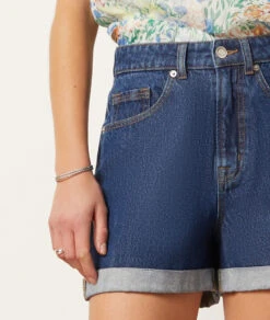 Jeansshorts, 100 % Baumwolle KÖNIGSBLAU -Damen mode Geschaft 654032123 b