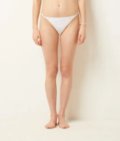 Bikiniunterteil – Bikini-Panty WEIß -Damen mode Geschaft 654034901 b