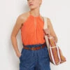 Caraco Zum Binden ORANGE 2 Caraco Zum Binden ORANGE -Damen mode Geschaft 654037363 x