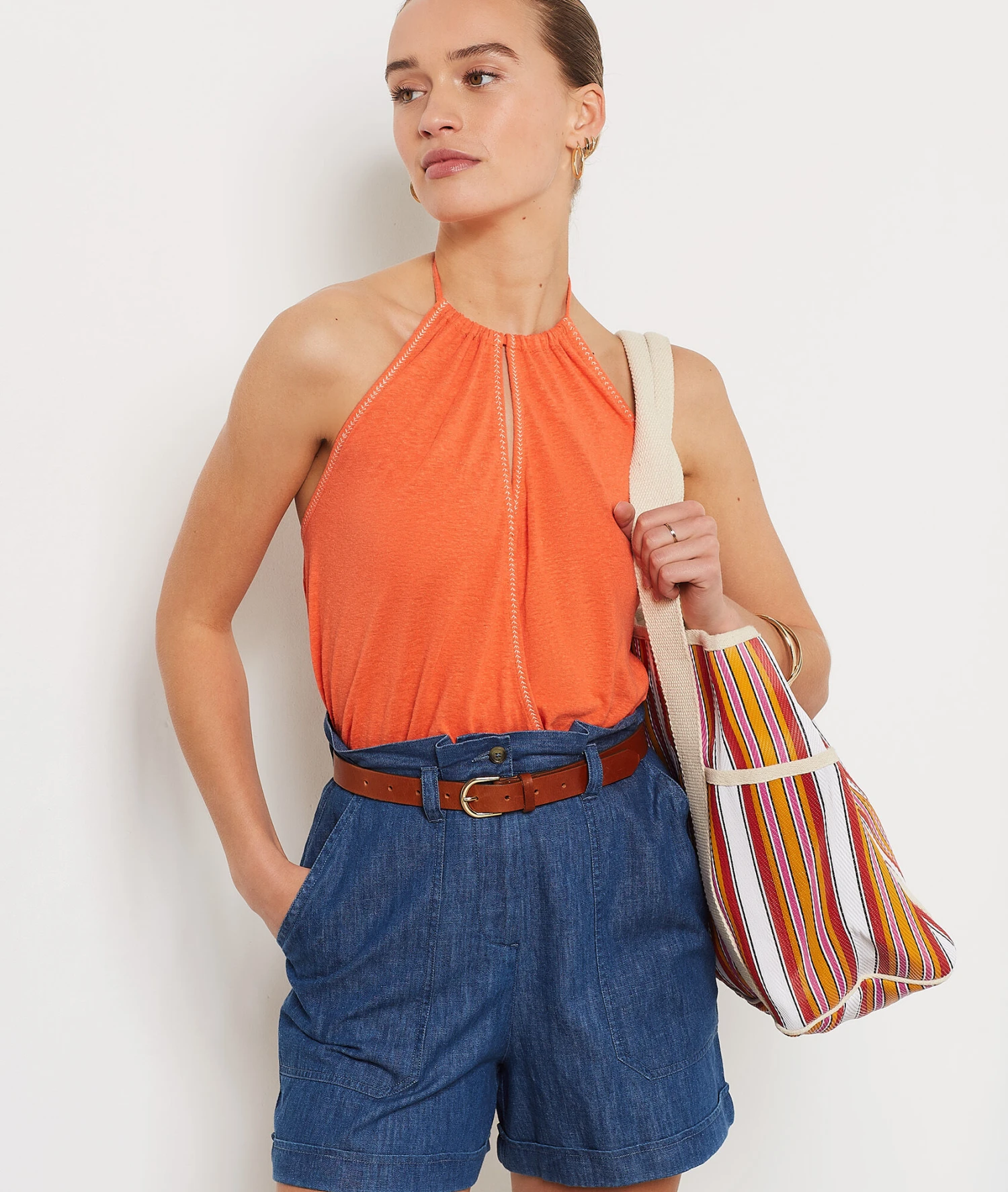 Caraco Zum Binden ORANGE 3 Caraco Zum Binden ORANGE