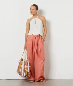 Caraco Zum Binden ECRU -Damen mode Geschaft 654037380 6