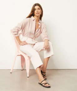 Weit Geschnittene Jeans Aus Gemischter Baumwolle LILA -Damen mode Geschaft 654037907 6