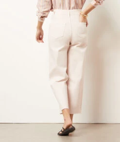 Weit Geschnittene Jeans Aus Gemischter Baumwolle LILA -Damen mode Geschaft 654037907 a