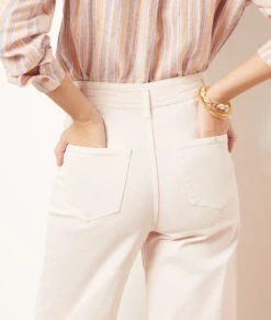 Weit Geschnittene Jeans Aus Gemischter Baumwolle LILA -Damen mode Geschaft 654037907 b