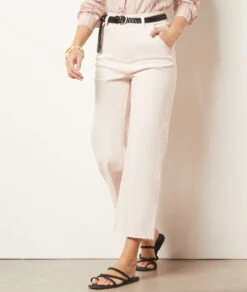 Weit Geschnittene Jeans Aus Gemischter Baumwolle LILA -Damen mode Geschaft 654037907 c