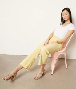 Weit Geschnittene Jeans HELLGELB 9 Weit Geschnittene Jeans HELLGELB -Damen mode Geschaft 654037943 6