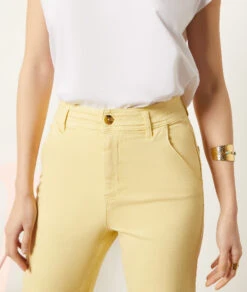 Weit Geschnittene Jeans HELLGELB 10 Weit Geschnittene Jeans HELLGELB -Damen mode Geschaft 654037943 b