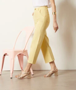 Weit Geschnittene Jeans HELLGELB 11 Weit Geschnittene Jeans HELLGELB -Damen mode Geschaft 654037943 c