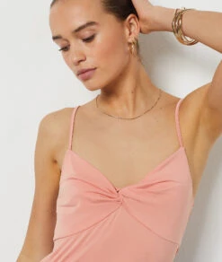 Top Mit Schmalen Trägern ABRIKOSE