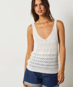 Débardeur En Maille ECRU