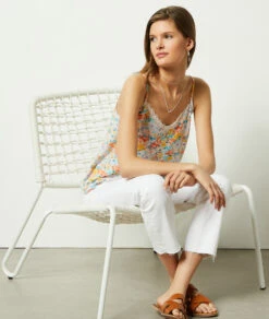 Caraco Mit Spitze Am Ausschnitt MEHRFARBIG -Damen mode Geschaft 654048590 6