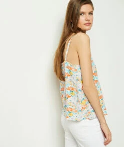 Caraco Mit Spitze Am Ausschnitt MEHRFARBIG -Damen mode Geschaft 654048590 b