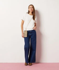 T-Shirt Mit Kurzen Ärmeln ECRU -Damen mode Geschaft 654052180 c