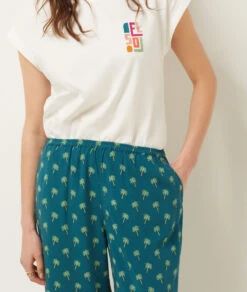 T-Shirt Mit Print ECRU -Damen mode Geschaft 654057380 b