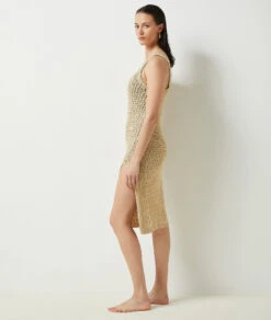 Häkelkleid BEIGE