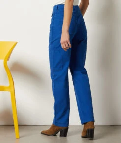 Gerade Geschnittene Cargo-Hose KÖNIGSBLAU 8 Gerade Geschnittene Cargo-Hose KÖNIGSBLAU -Damen mode Geschaft 654062023 a