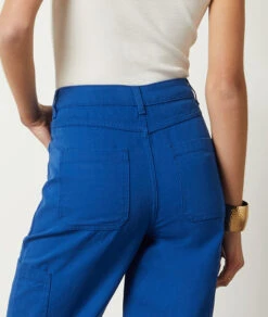 Gerade Geschnittene Cargo-Hose KÖNIGSBLAU 10 Gerade Geschnittene Cargo-Hose KÖNIGSBLAU -Damen mode Geschaft 654062023 b