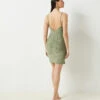 Kleid Mit Freiem Rücken KHAKI -Damen mode Geschaft 654063444 x