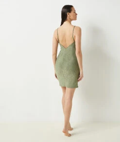 Kleid Mit Freiem Rücken KHAKI
