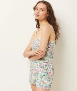 Caraco Mit Print ECRU 10 Caraco Mit Print ECRU -Damen mode Geschaft 654065080 b