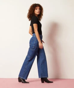 Jeans In Cargo-Schnitt BLAU -Damen mode Geschaft 654065423 c