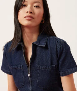 Jeans-Jumpsuit, 100 % Baumwolle KÖNIGSBLAU 10 Jeans-Jumpsuit, 100 % Baumwolle KÖNIGSBLAU -Damen mode Geschaft 654065923 b