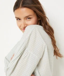 Chemise De Pyjama 100% Coton ECRU