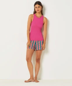 Débardeur De Pyjama Dos Nageur ROSE BONBON -Damen mode Geschaft 654070971 6