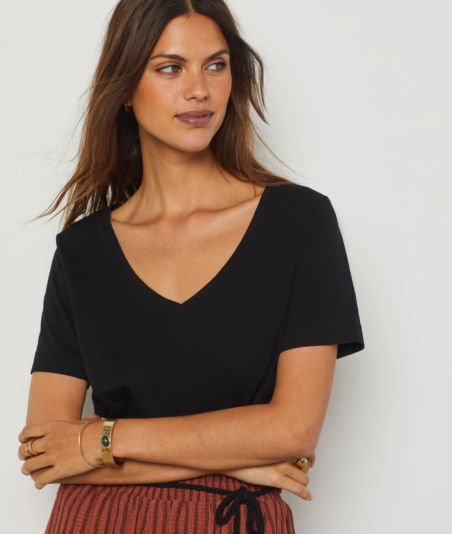 T-shirt Manches Courtes 100% Coton NOIR 7 T-shirt Manches Courtes 100% Coton NOIR – Bild 5