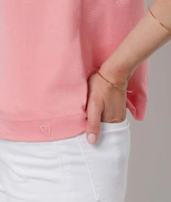 T-Shirt Mit V-Ausschnitt Und Kurzen Ärmeln, 100 % Baumwolle ROSA 10 T-Shirt Mit V-Ausschnitt Und Kurzen Ärmeln, 100 % Baumwolle ROSA -Damen mode Geschaft 654072194 b