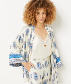 Diamant Caraco Mit Spitze Am Dekolleté ECRU 9 Diamant Caraco Mit Spitze Am Dekolleté ECRU -Damen mode Geschaft 654072980 6