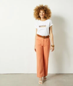 T-Shirt Mit Print Aus 100 % Baumwolle ECRU 9 T-Shirt Mit Print Aus 100 % Baumwolle ECRU -Damen mode Geschaft 654084380 6