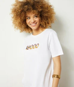 T-Shirt Mit Print Aus 100 % Baumwolle ECRU 11 T-Shirt Mit Print Aus 100 % Baumwolle ECRU -Damen mode Geschaft 654084380 c