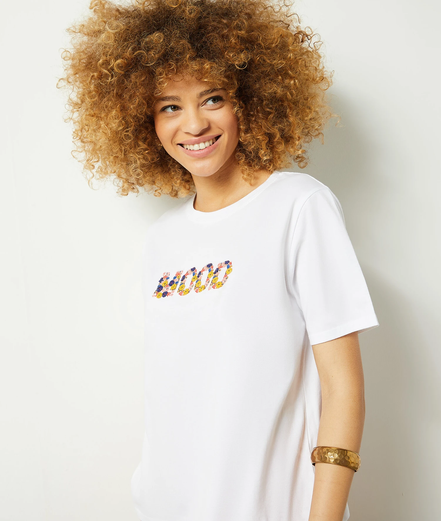 T-Shirt Mit Print Aus 100 % Baumwolle ECRU 7 T-Shirt Mit Print Aus 100 % Baumwolle ECRU – Bild 5