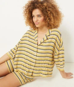 Chemise De Pyjama Imprimée MULTICOLORE -Damen mode Geschaft 654084990 c